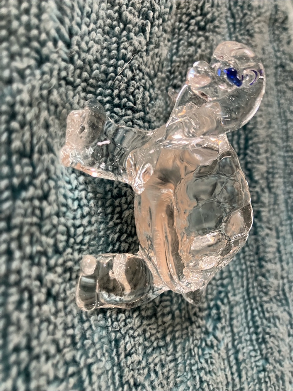 Clear Glass Turtle Figurine - Home Accents